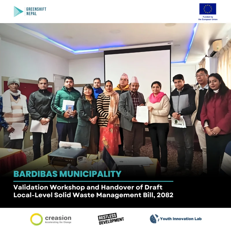 Validation Workshop and Handover of Draft Local-Level Solid Waste Management Regulation – Lalitpur Metropolitan City